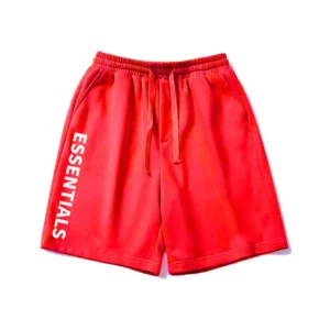 Fear Of God Red Essentials Shorts