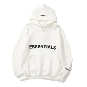 White Knit Pullover FOG Essentials Hoodie